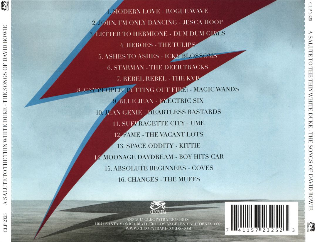 Salute to the Thin White Duke: The Songs of David Bowie cover art