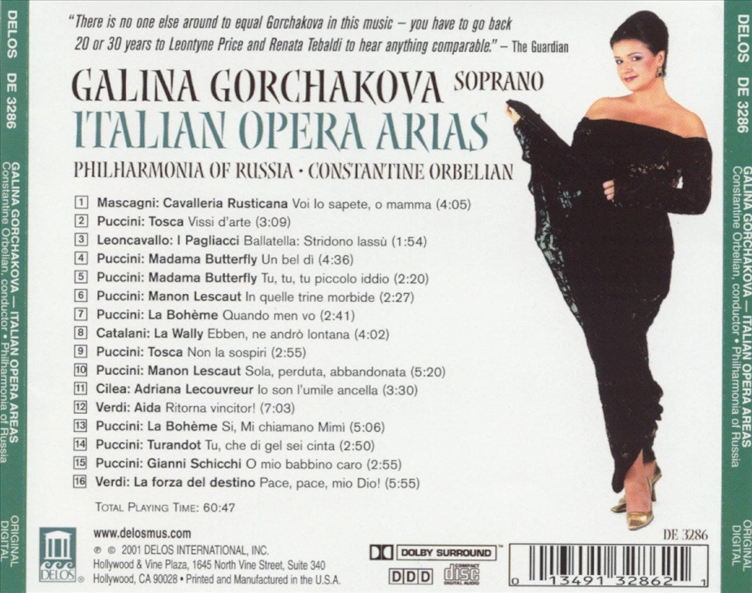 Italian Opera Arias cover art