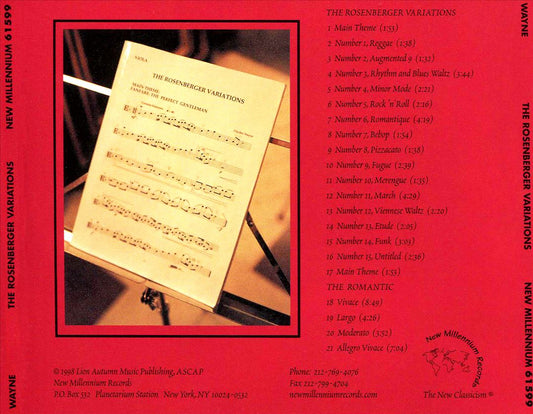 Wayne: Rosenberger Variations / The Romantic cover art
