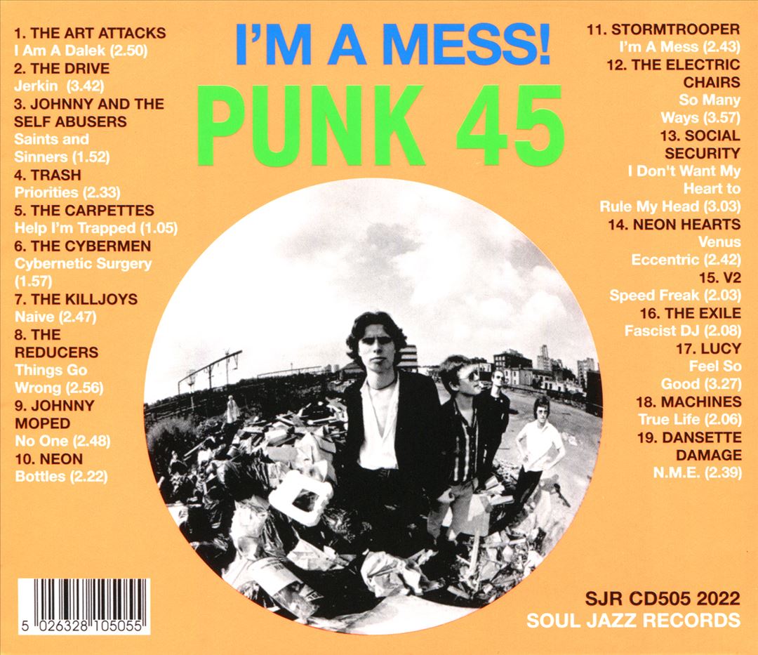 PUNK 45: I'm a Mess! D-I-Y or DIE! Art, Trash & Neon: Punk 45s in the UK 1977-78 cover art