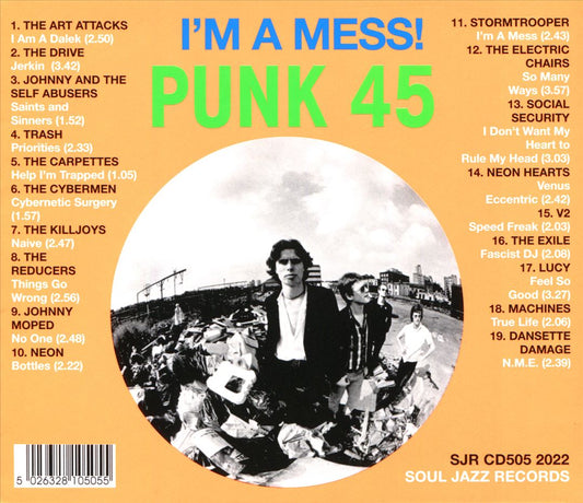 PUNK 45: I'm a Mess! D-I-Y or DIE! Art, Trash & Neon: Punk 45s in the UK 1977-78 cover art
