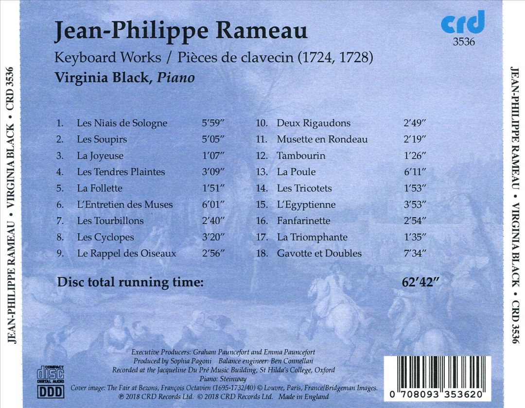 Jean-Philippe Rameau: Keyboard Works cover art