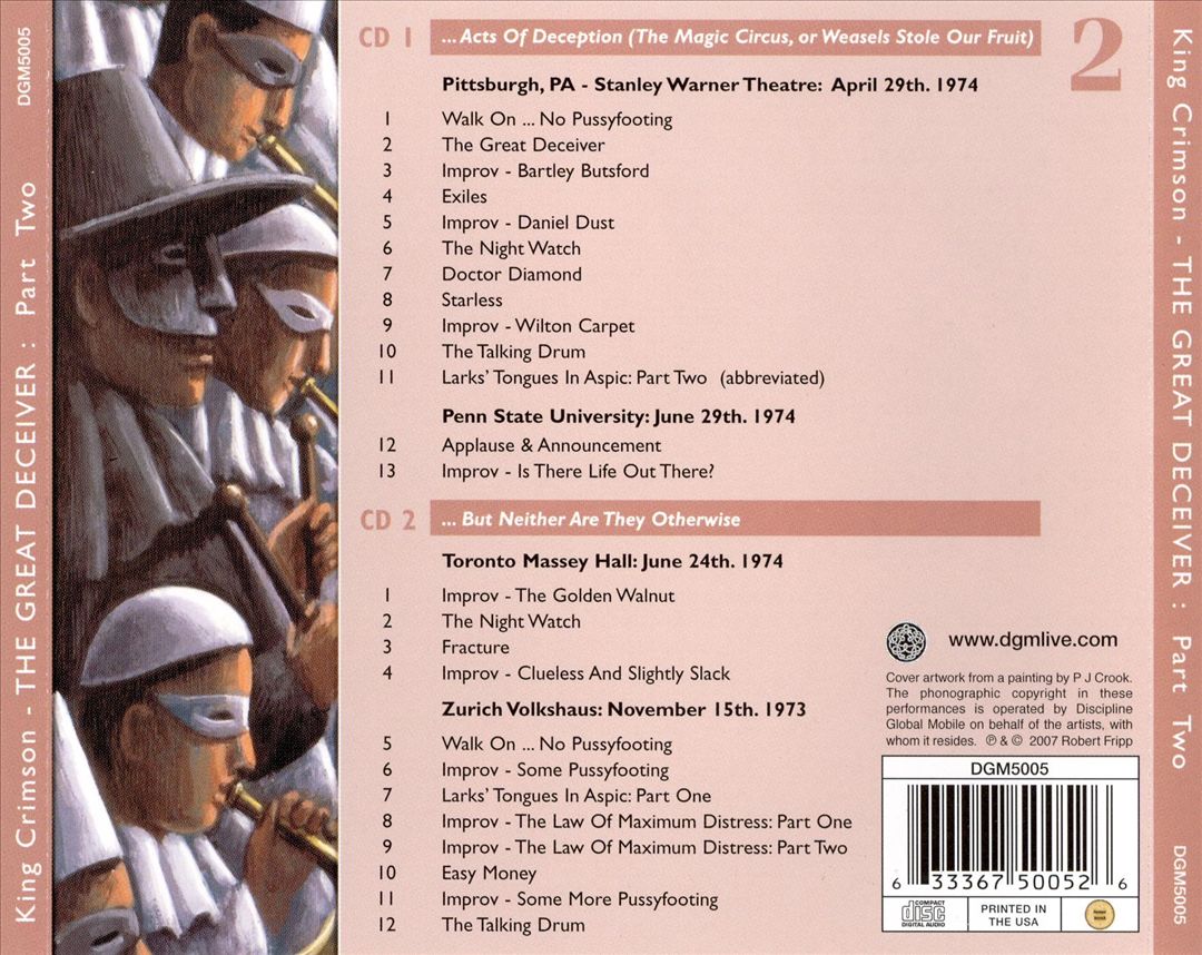The Great Deceiver, Vol. 2 cover art