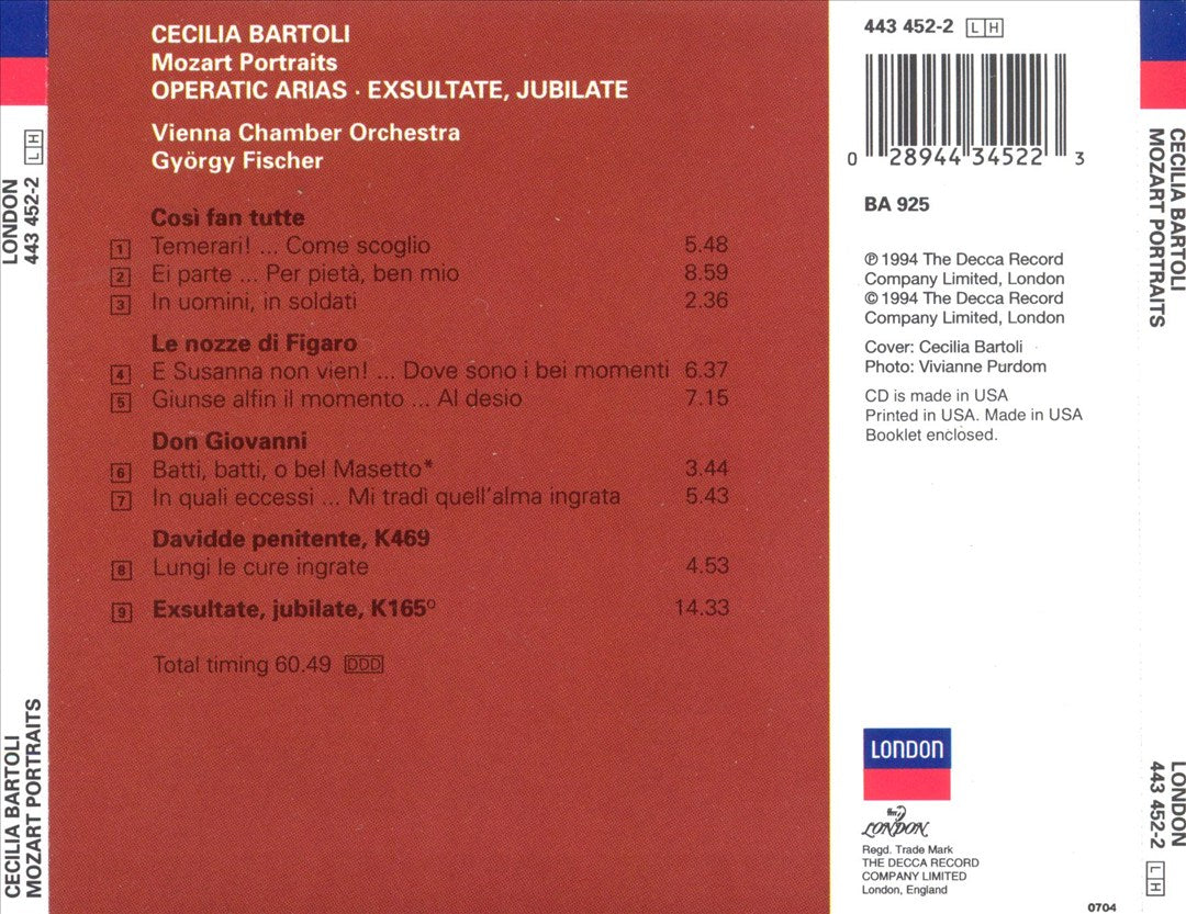 Mozart Portraits cover art