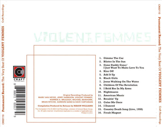Permanent Record: The Very Best of the Violent Femmes cover art