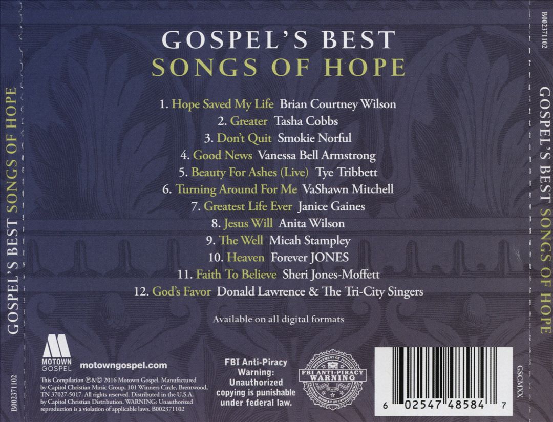 Gospel's Best: Songs of Hope cover art