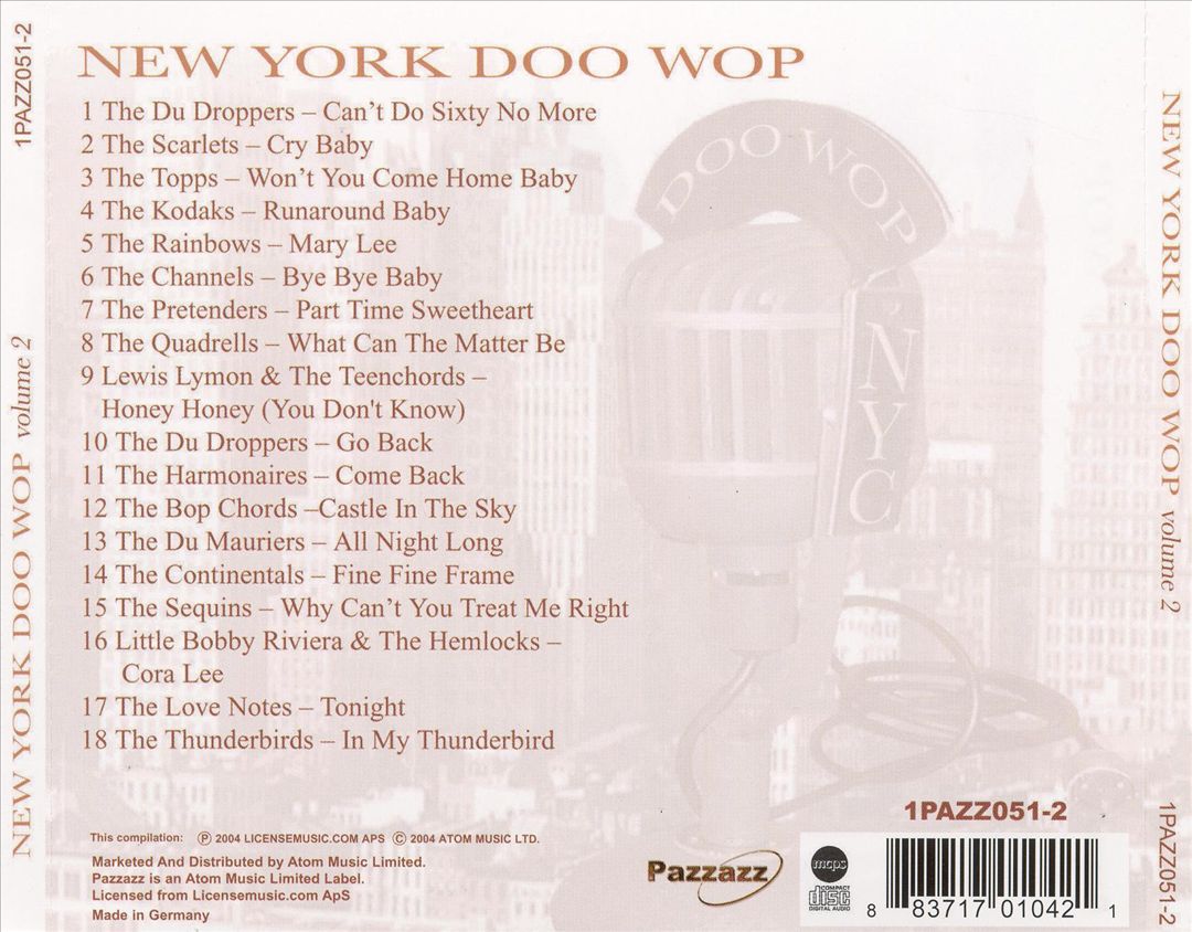 New York Doo Wop, Vol. 2 cover art