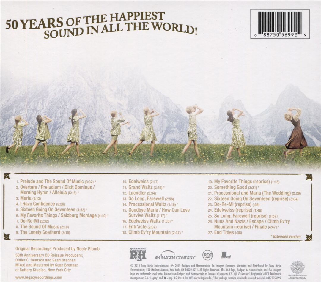The Sound of Music [50th Anniversary Legacy Edition] cover art