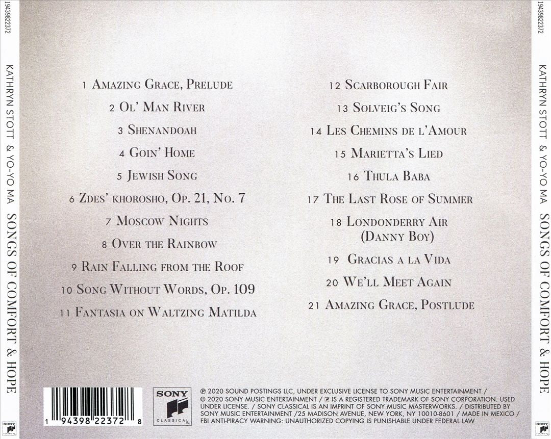 Songs of Comfort & Hope cover art