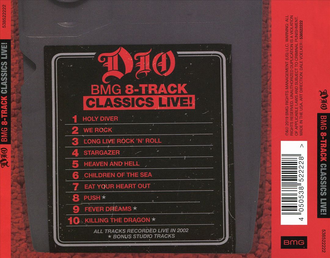 BMG 8-Tracks Classics Live! cover art