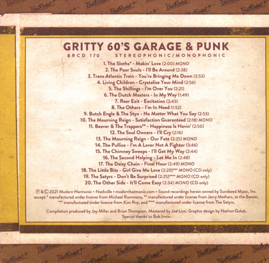 Gritty '60s Garage & Punk cover art