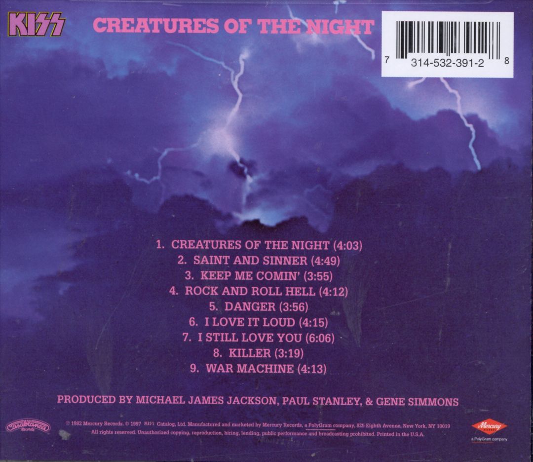 Creatures of the Night cover art