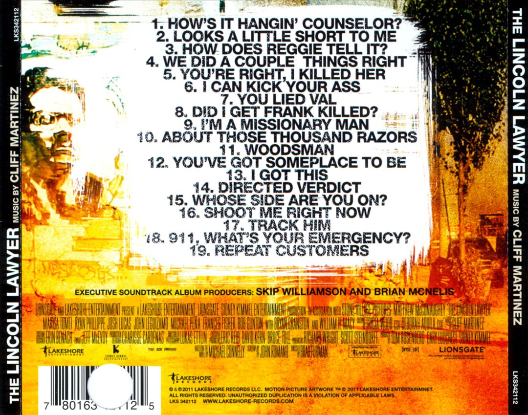 Lincoln Lawyer [Original Score] cover art