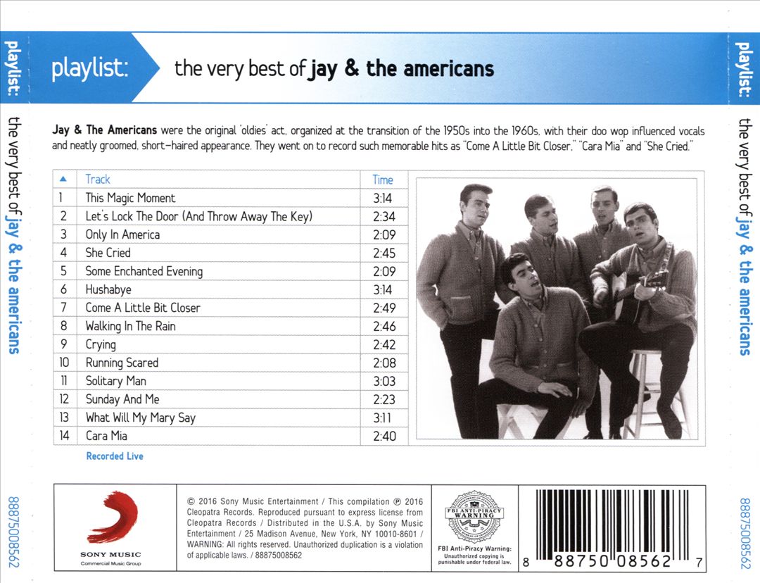 Very Best of Jay & the Americans cover art