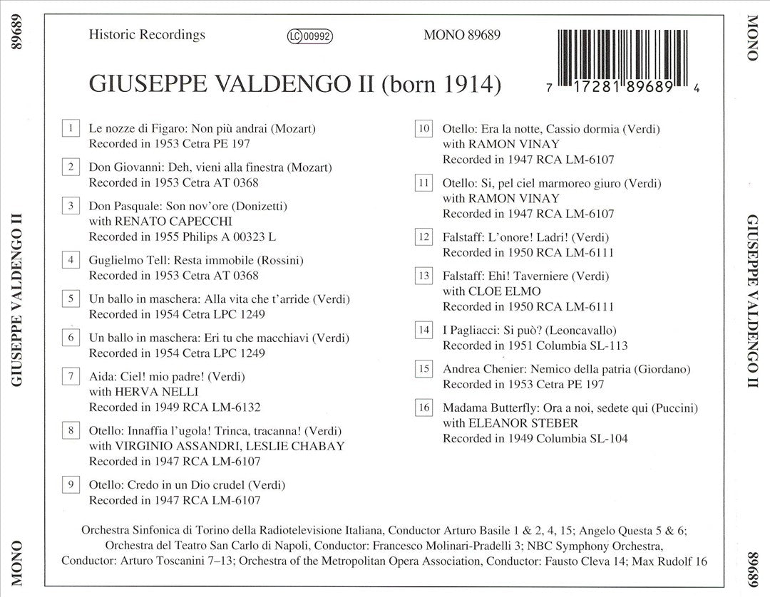 Lebendige Vergangenheit: Giuseppe Valdengo II cover art