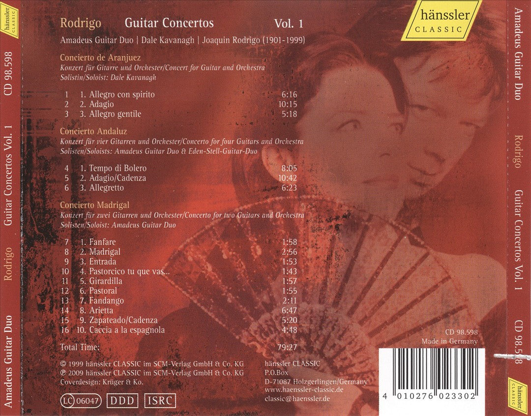Joaquin Rodrigo: Guitar Concertos, Vol. 1 cover art