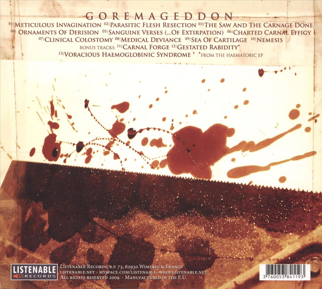 Goremageddon: The Saw and the Carnage Done [Bonus Tracks] cover art