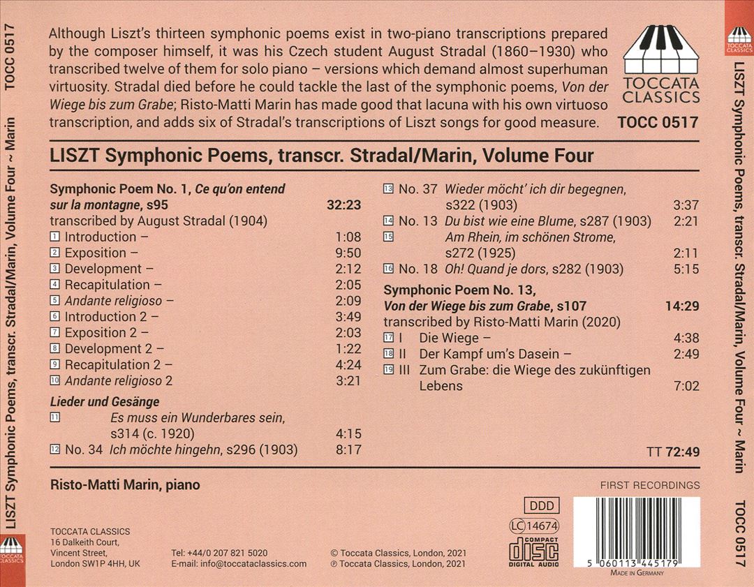 Liszt: Symphonic Poems cover art