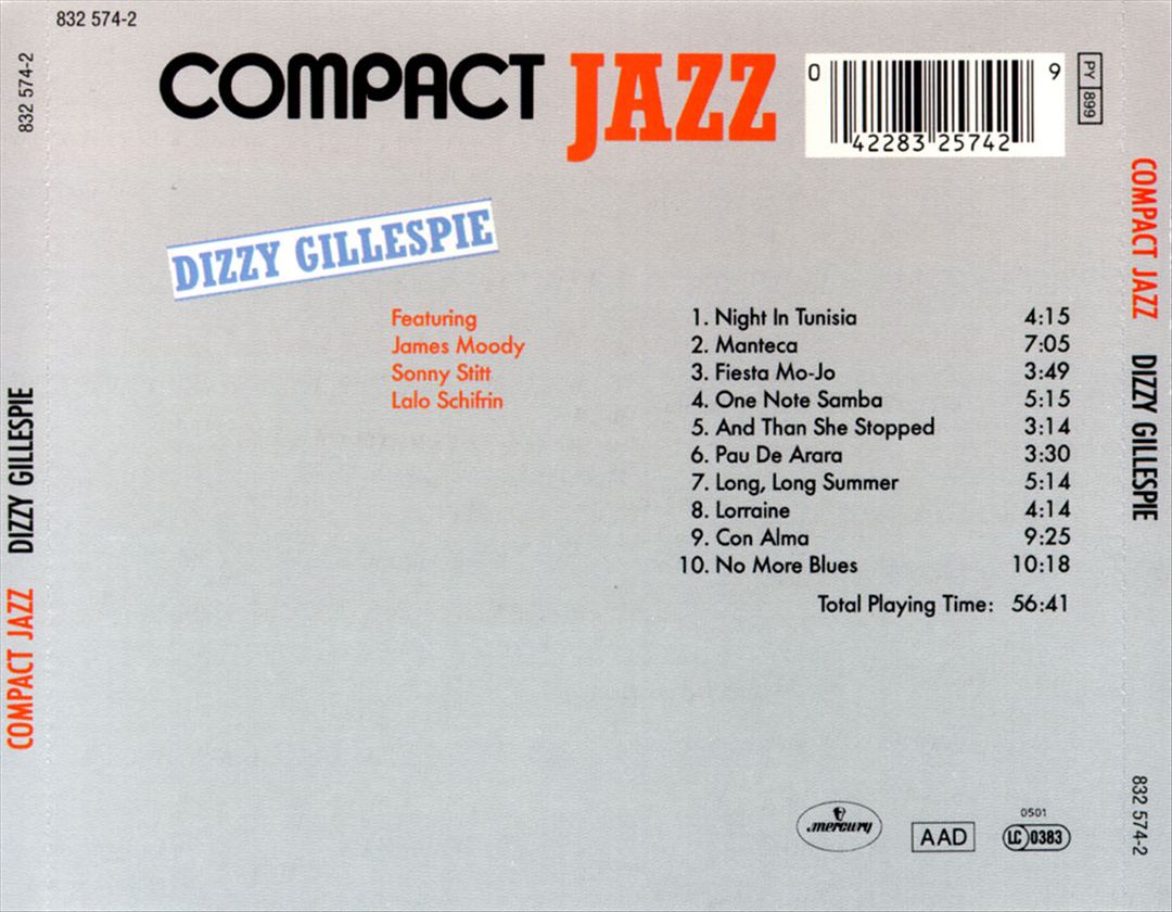 Compact Jazz: Dizzy Gillespie cover art