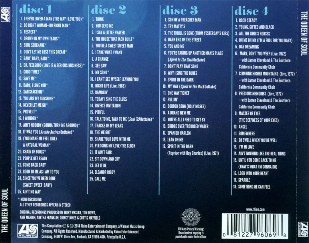 Queen of Soul [Rhino 2014] cover art