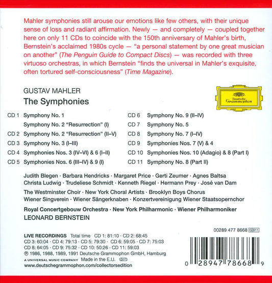 Mahler: The Symphonies cover art