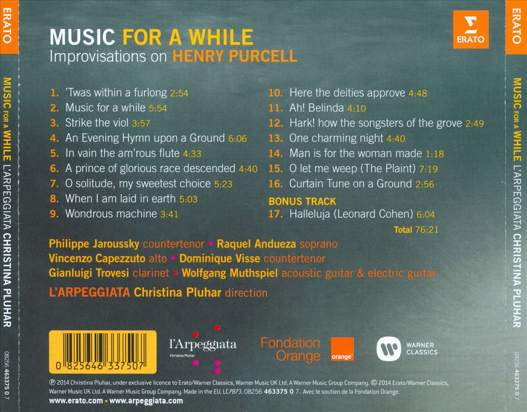 Music for a While: Improvisations on Purcell cover art