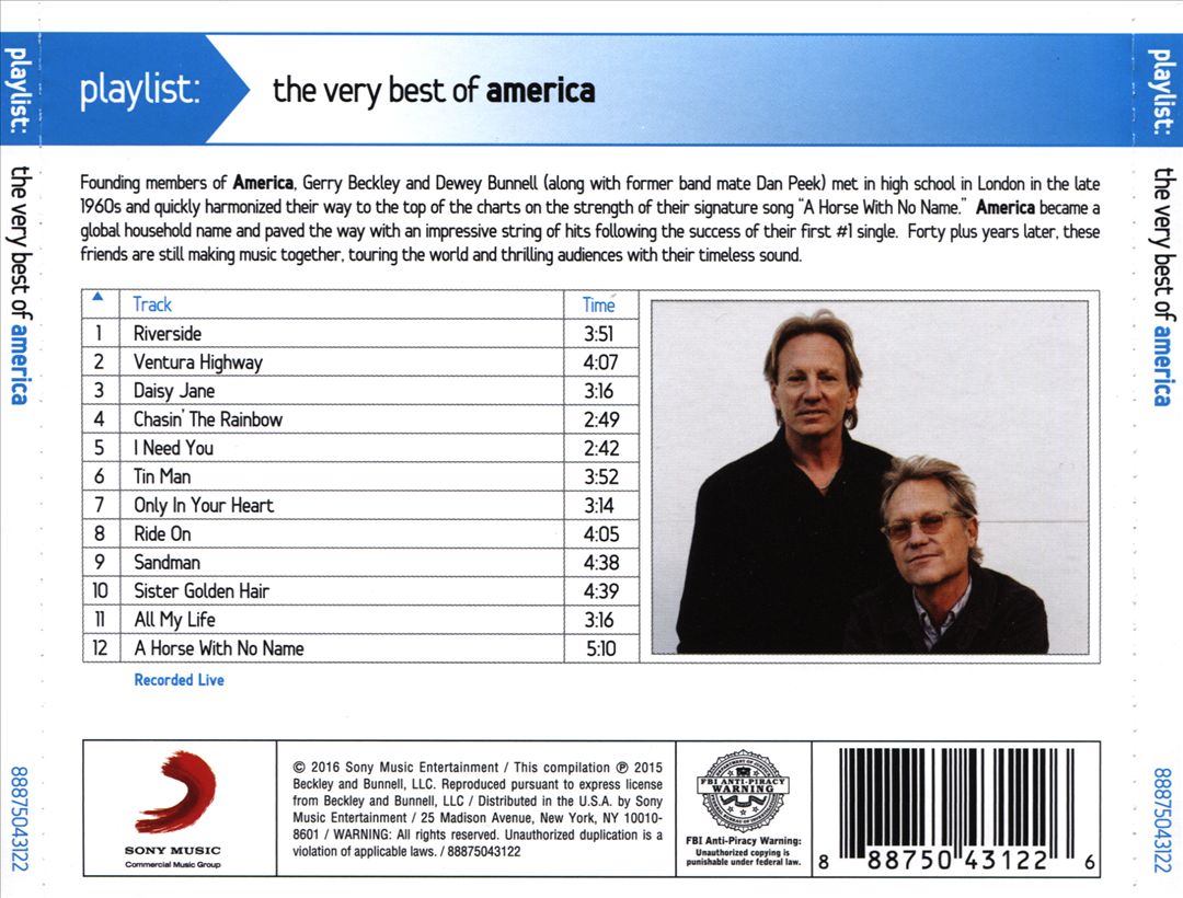 Playlist: Very Best of America cover art