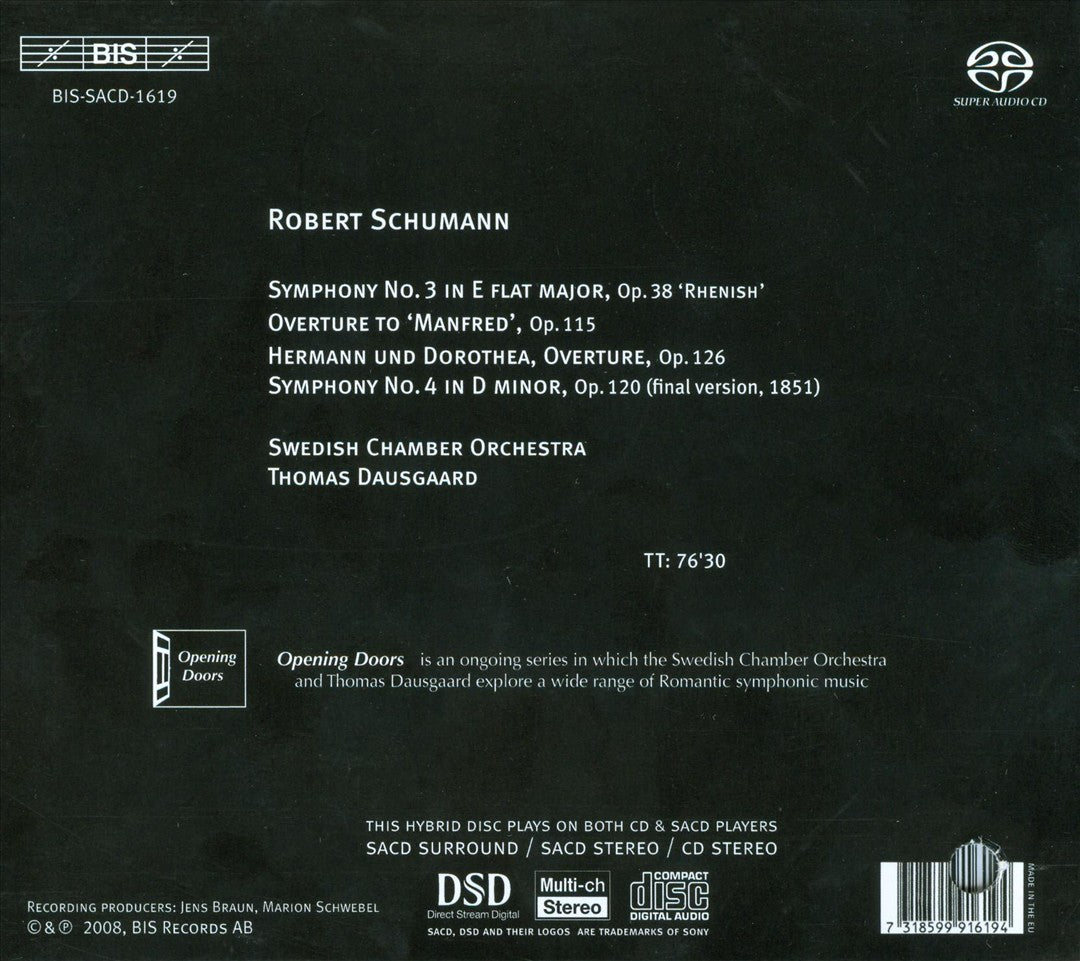 Schumann: Symphonies Nos. 3 & 4 cover art
