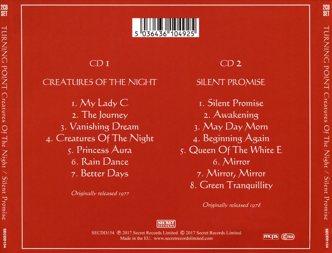 Creatures of the Night/Silent Promise cover art