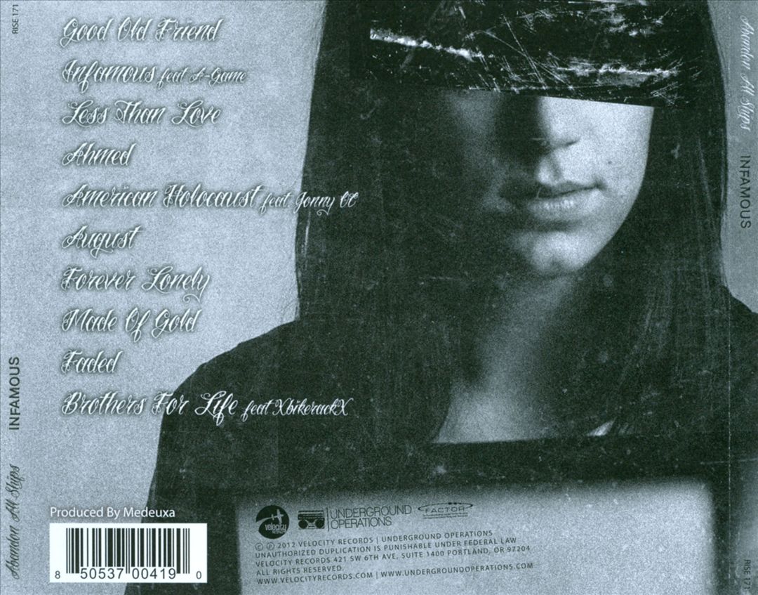 Infamous cover art