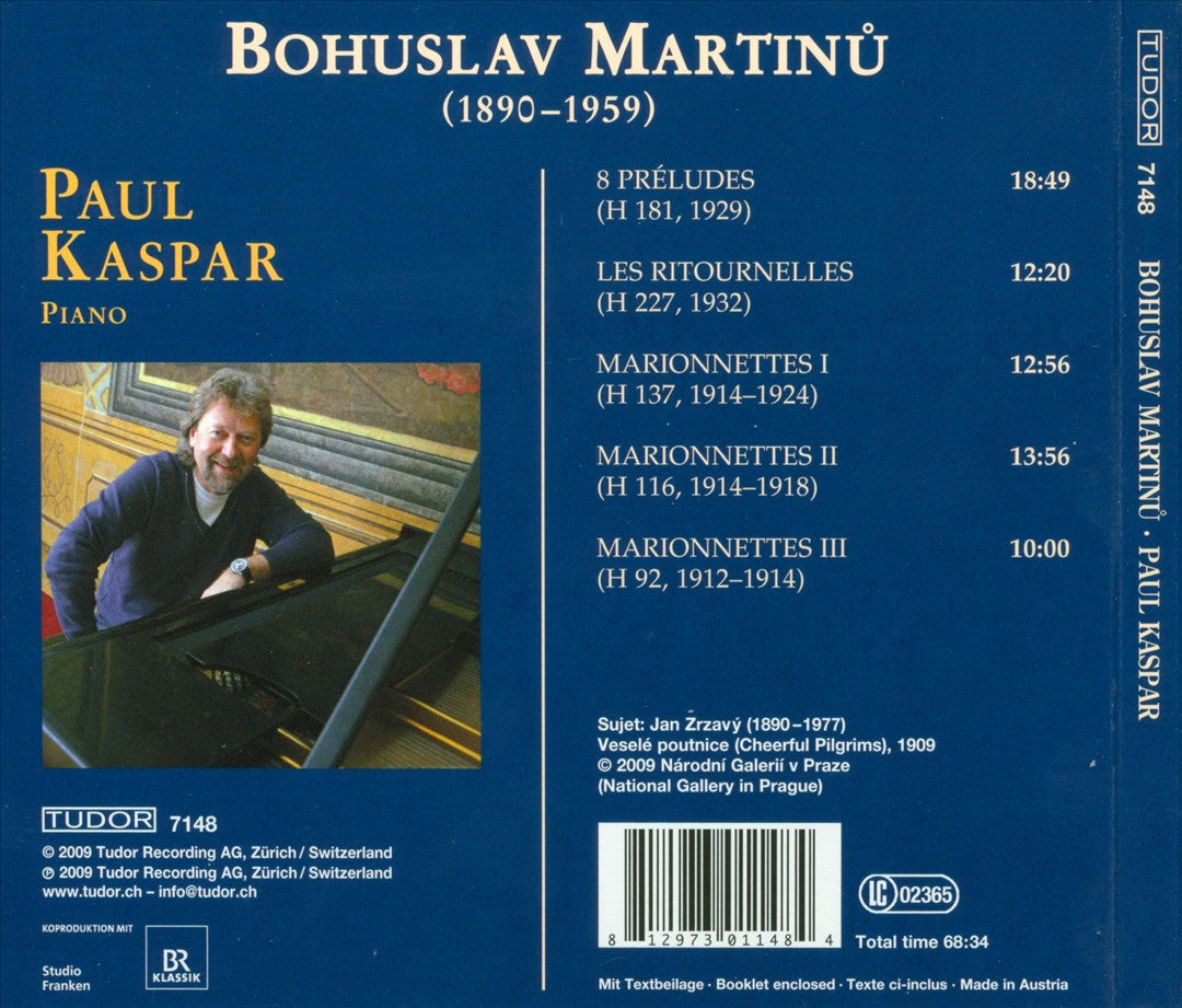 Martinu: 8 Préludes; Les Ritournelles; Marionnettes cover art