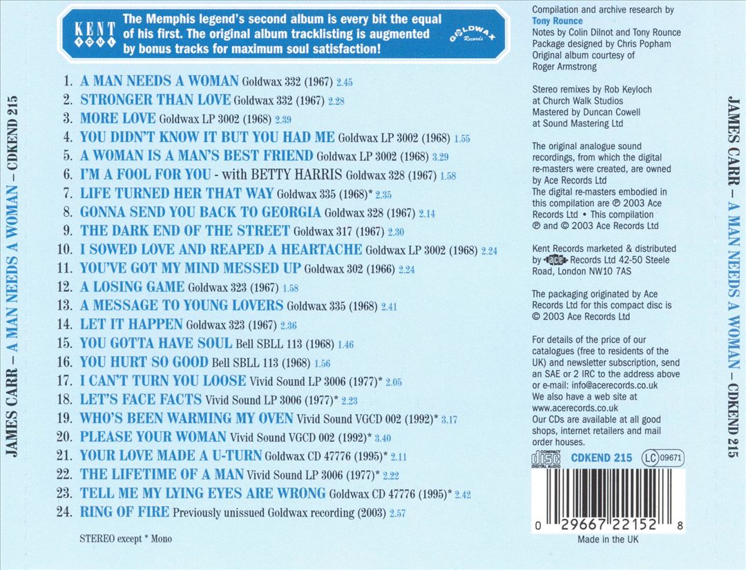 A Man Needs a Woman [Bonus Tracks] cover art