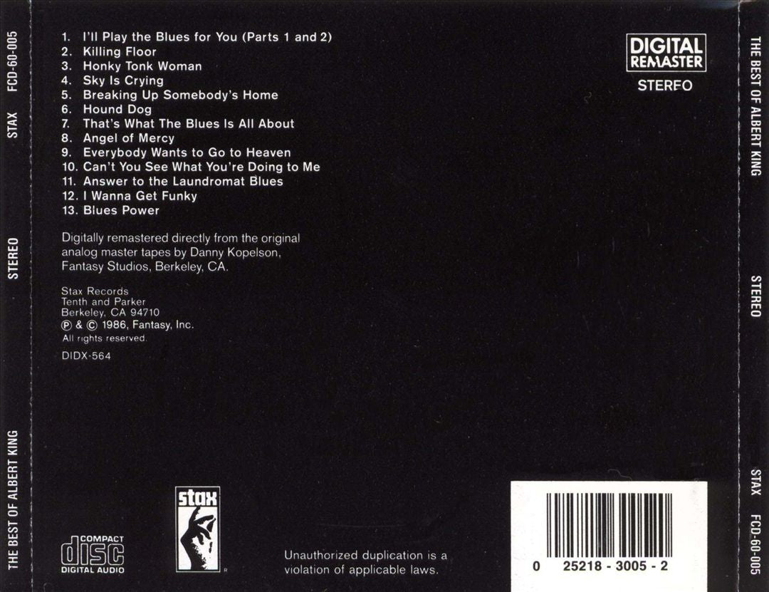 Best of Albert King, Vol. 1 cover art