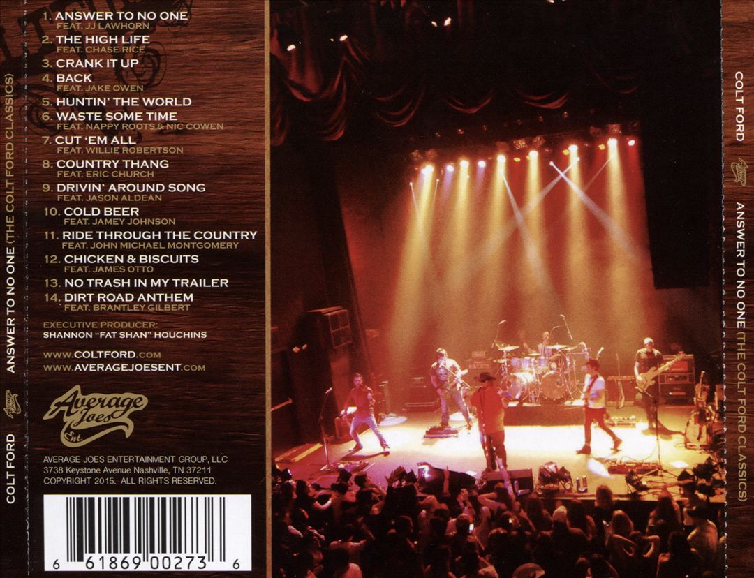 Answer to No One: The Colt Ford Classics cover art