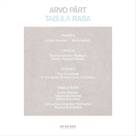 Arvo Pärt: Tabula Rasa cover art