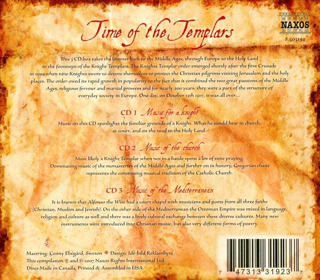Time of the Templars cover art
