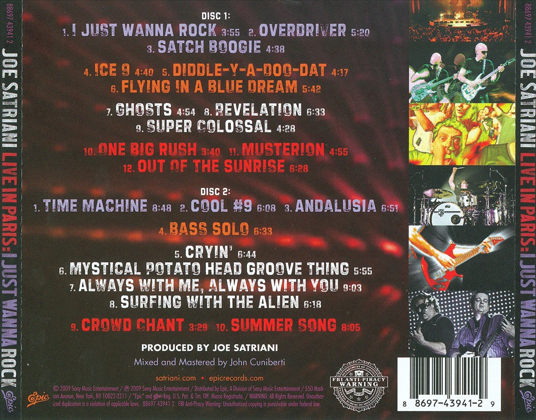 Live in Paris: I Just Wanna Rock cover art