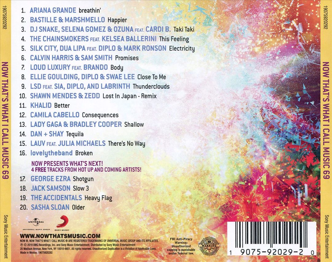 Now That's What I Call Music! 69 cover art