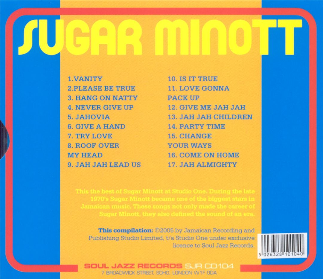 Sugar Minott at Studio One cover art