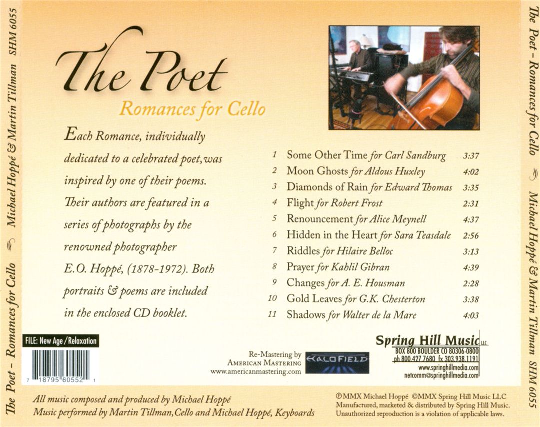 Poet: Romances For Cello cover art