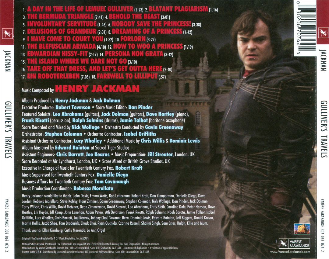 Gulliver's Travels [2010 Soundtrack] cover art