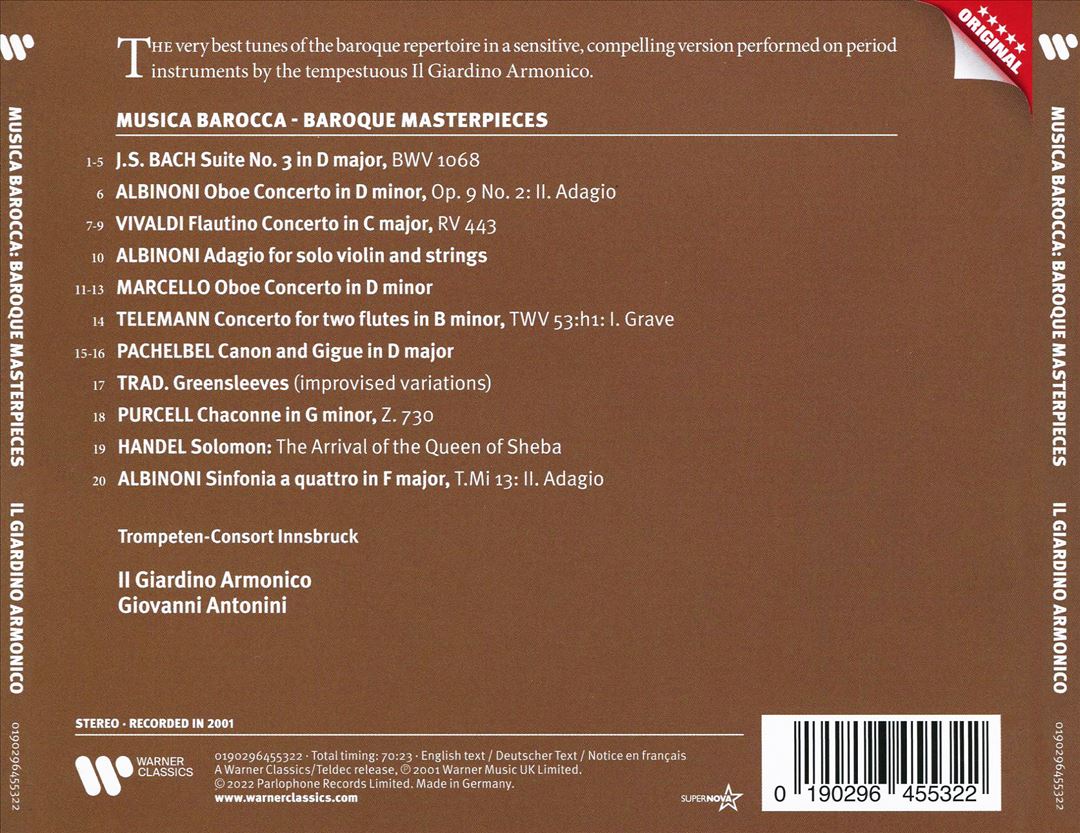 Musica Barocca cover art
