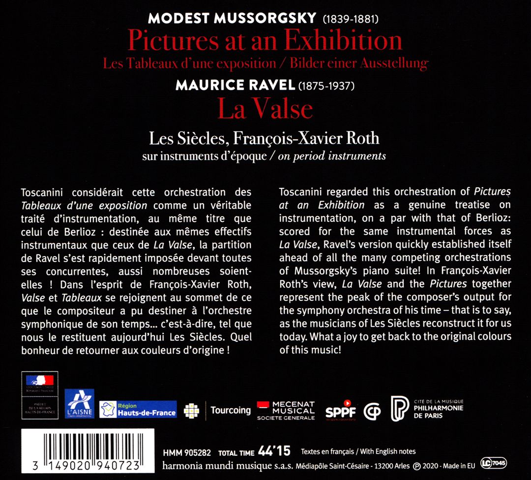 Ravel: La Valse; Mussorgsky: Tableaux d'une exposition (orch. Ravel) cover art