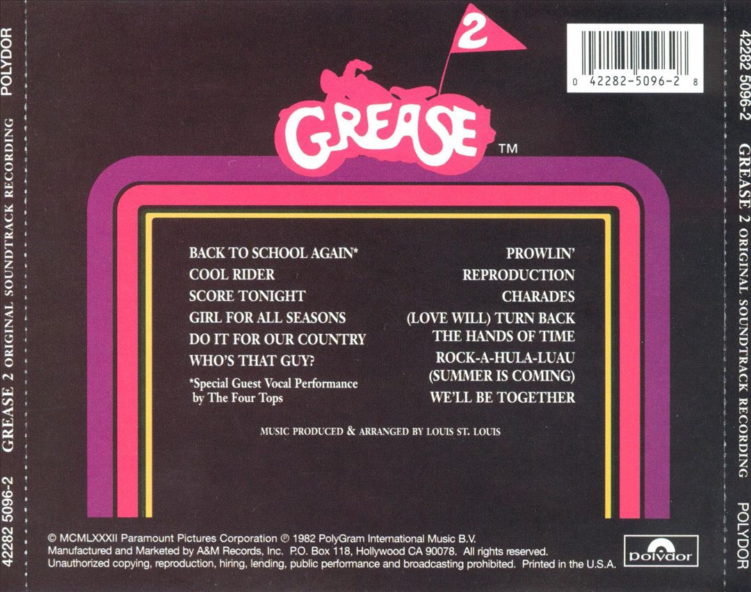 Grease 2 [Original Soundtrack] cover art