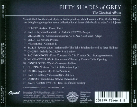 Fifty Shades of Grey: The Classical Album cover art