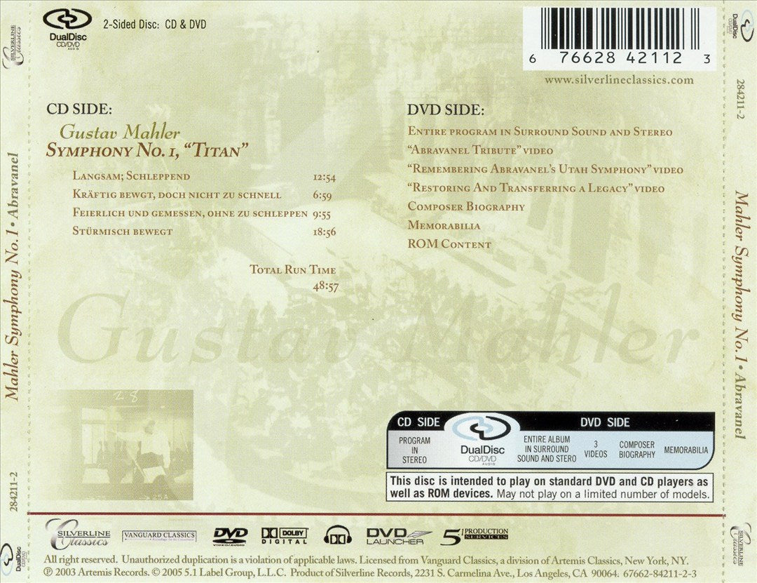 Mahler: Symphony No. 1 "Titan" [Dual Disc] cover art