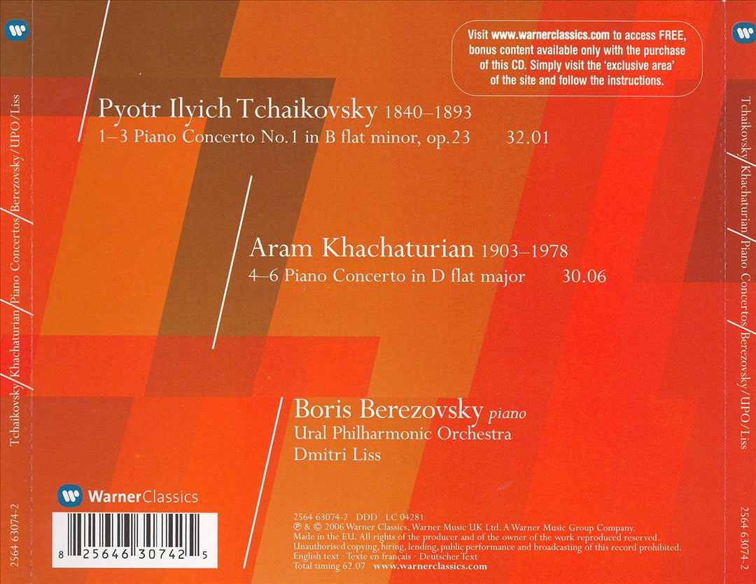 Tchaikovsky: Piano Concerto No.1; Khachaturian: Piano Concerto cover art