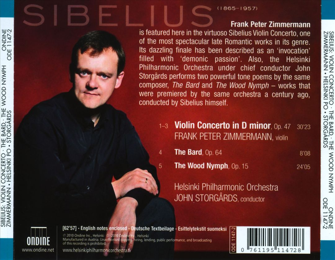 Sibelius: Violin Concerto; The Wood Nymph cover art