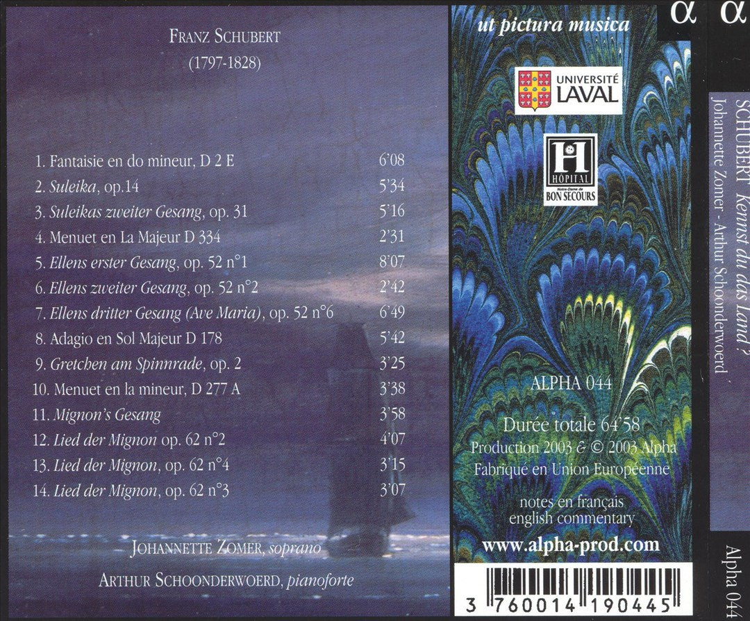 Franz Schubert: Kennst du das Land? cover art