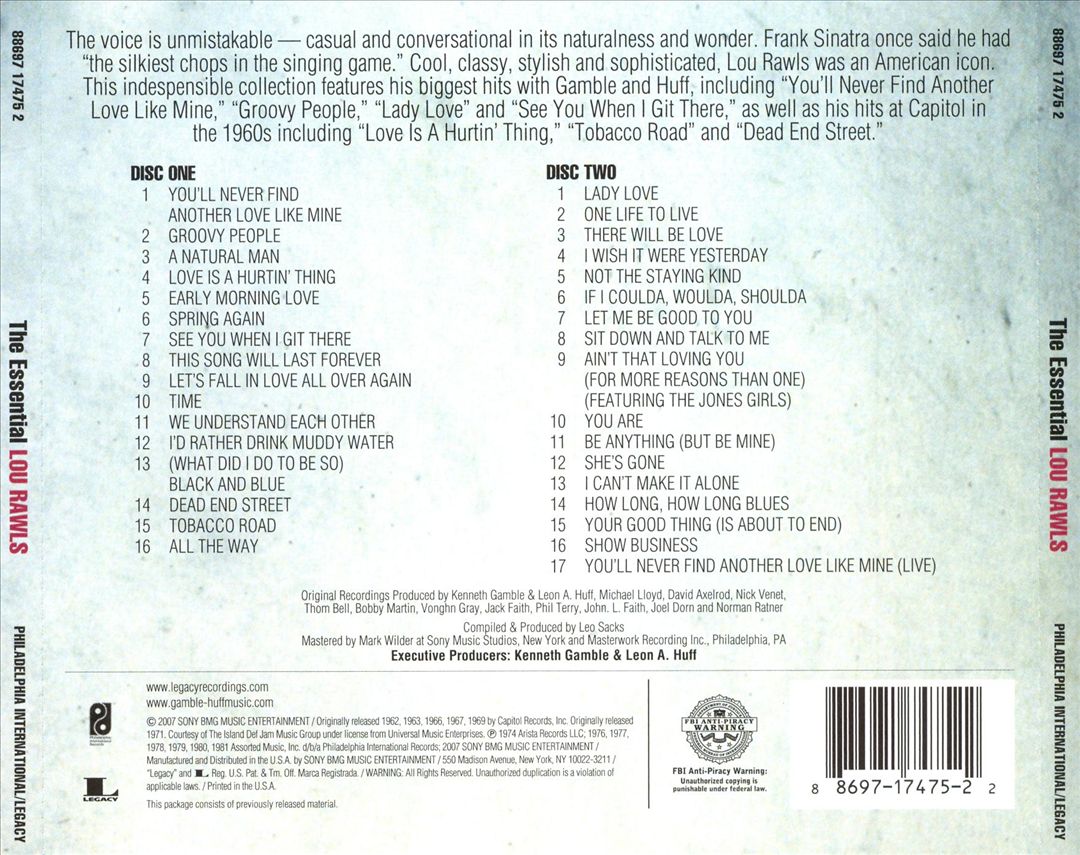 Essential Lou Rawls cover art